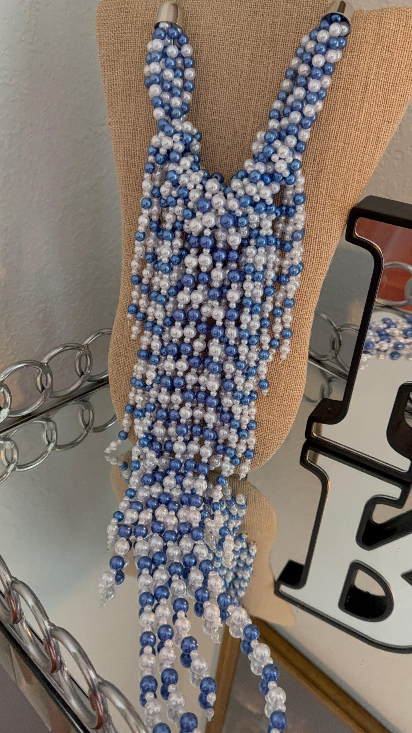 Jazz your denim up necklace